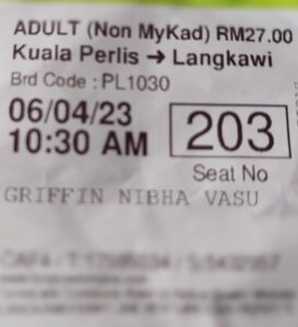 Kuala Perlis to Langkawi ferry ticket price hiked to 27 RM from 18 RM
